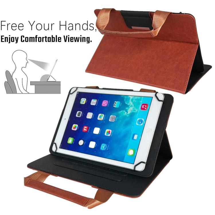 10 inch Zipper Handle Retro Leather Tablet Case