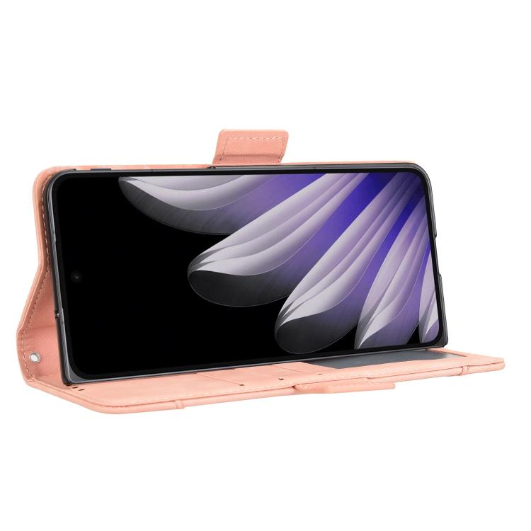For OPPO Find N5 Skin Feel Calf Texture Card Slots Leather Phone Case