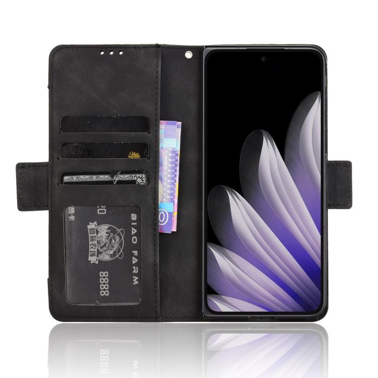 For OPPO Find N5 Skin Feel Calf Texture Card Slots Leather Phone Case
