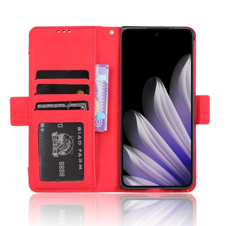 For OPPO Find N5 Skin Feel Calf Texture Card Slots Leather Phone Case