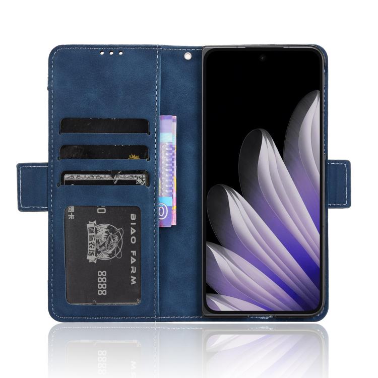 For OPPO Find N5 Skin Feel Calf Texture Card Slots Leather Phone Case