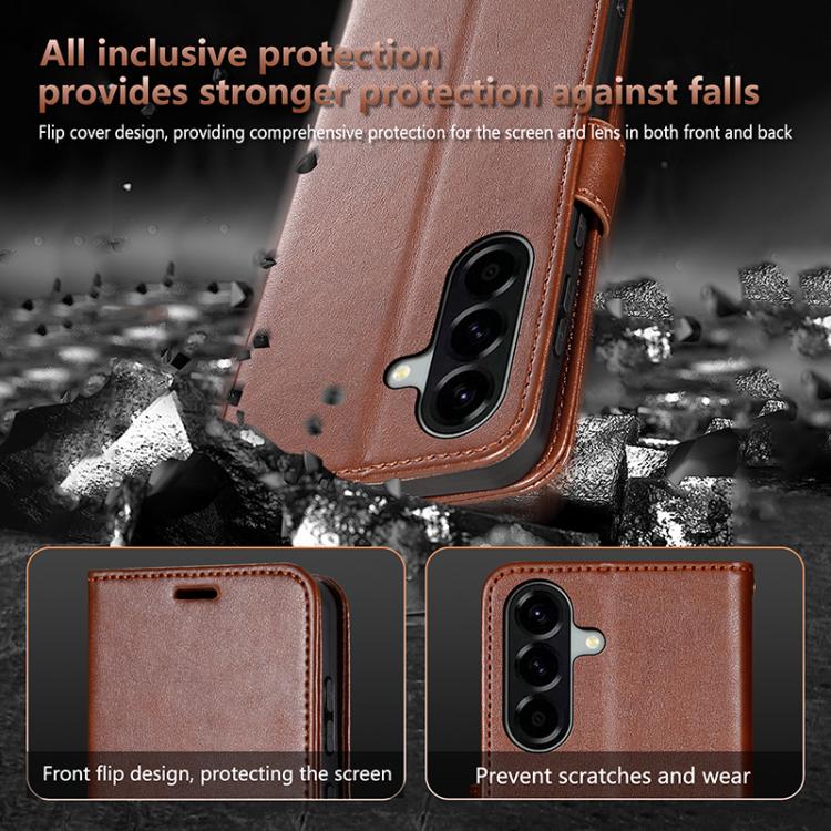 For Samsung Galaxy A36 5G AZNS Sheepskin Texture Flip Leather Phone Case