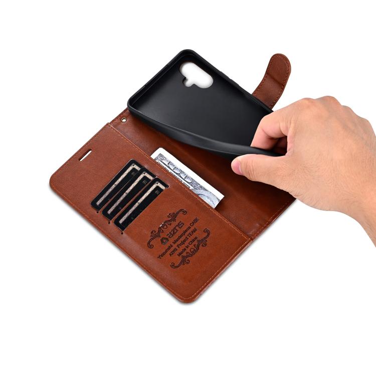 For Samsung Galaxy A07 4G AZNS Sheepskin Texture Flip Leather Phone Case