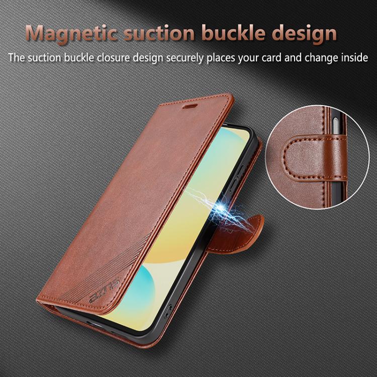 For Samsung Galaxy A07 4G AZNS Sheepskin Texture Flip Leather Phone Case