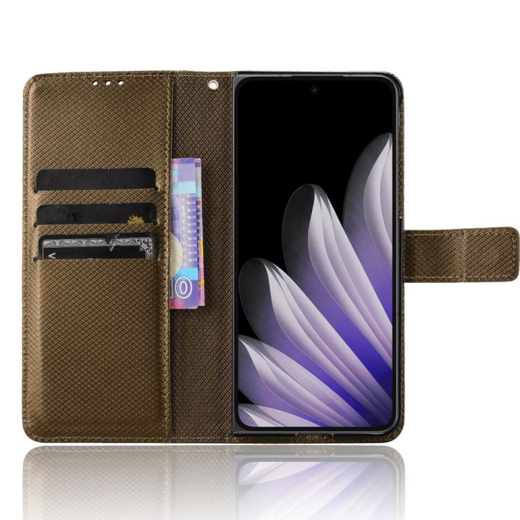 For OPPO Find N5 Diamond Texture Leather Phone Case