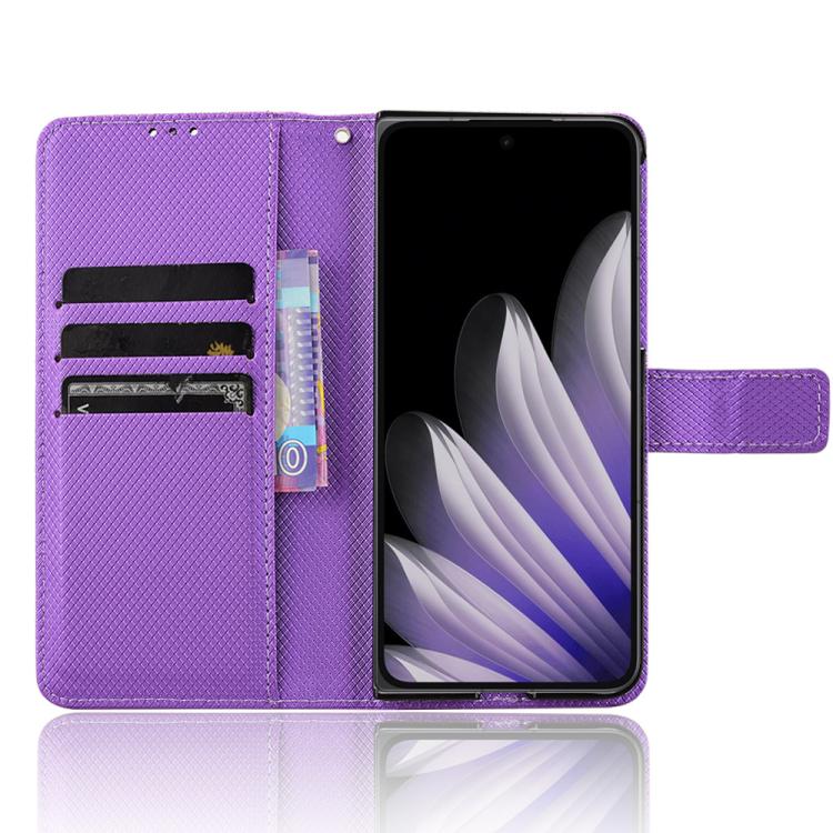 For OPPO Find N5 Diamond Texture Leather Phone Case