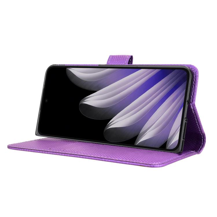 For OPPO Find N5 Diamond Texture Leather Phone Case