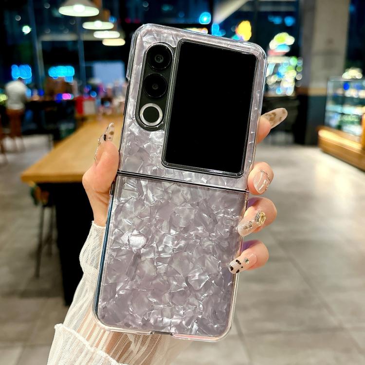For ZTE nubia Flip2 Pearlescent Shell Texture Phone Case