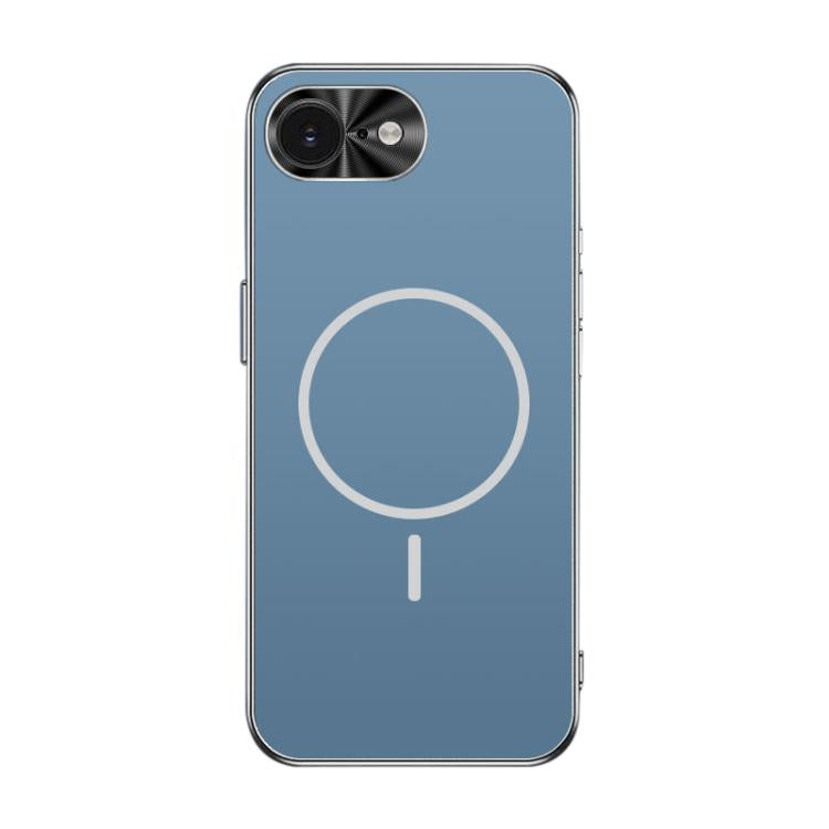 For iPhone 17e / 16e Metal Mens Acrylic PC Thin Circle MagSafe Phone Case