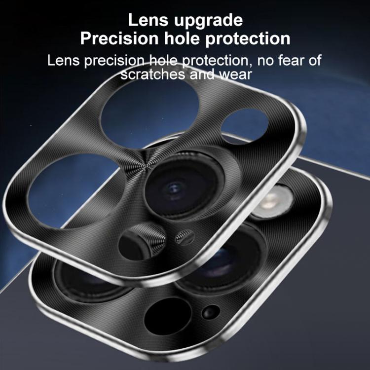For iPhone 16 Pro Metal Mens Acrylic PC Thin Circle MagSafe Phone Case