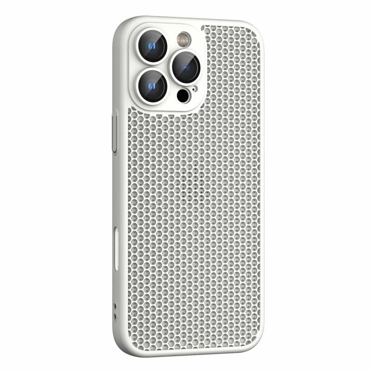 For iPhone 16 Pro Cooling Skin Feel PC Phone Case with Lens Film