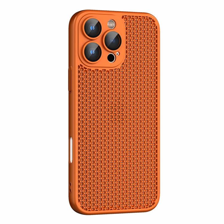 For iPhone 16 Pro Cooling Skin Feel PC Phone Case with Lens Film