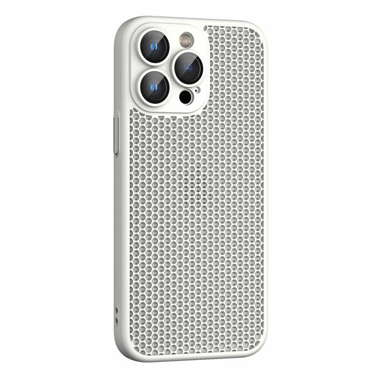 For iPhone 13 Pro Cooling Skin Feel PC Phone Case with Lens Film