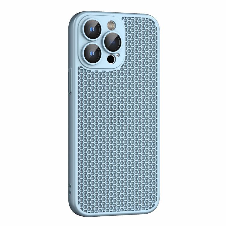 For iPhone 13 Pro Cooling Skin Feel PC Phone Case with Lens Film
