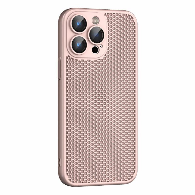 For iPhone 13 Pro Cooling Skin Feel PC Phone Case with Lens Film