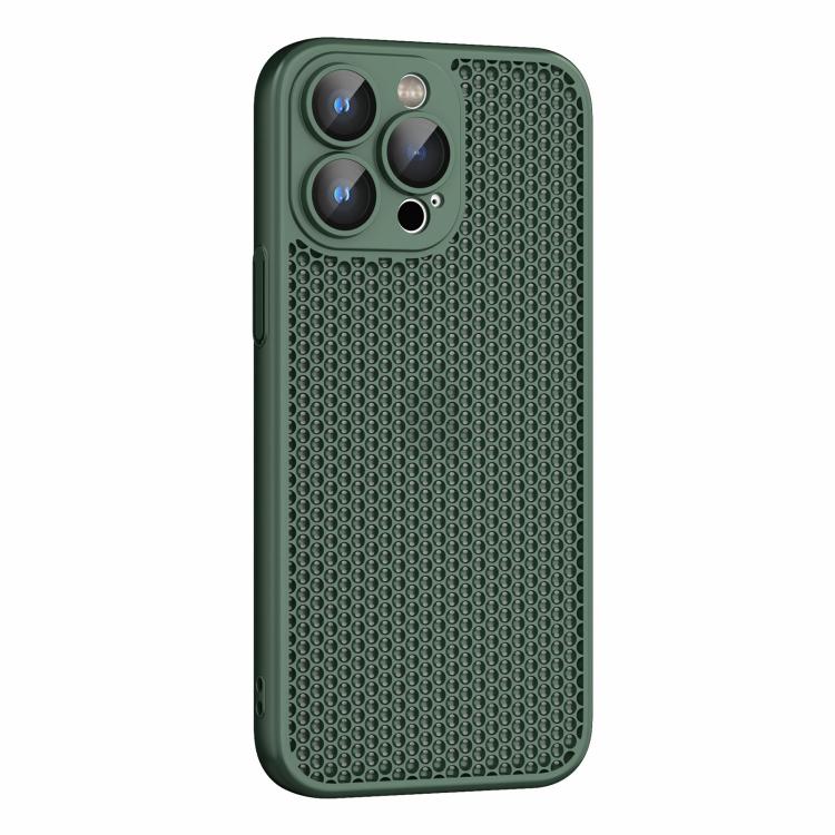 For iPhone 12 Pro Max Cooling Skin Feel PC Phone Case with Lens Film