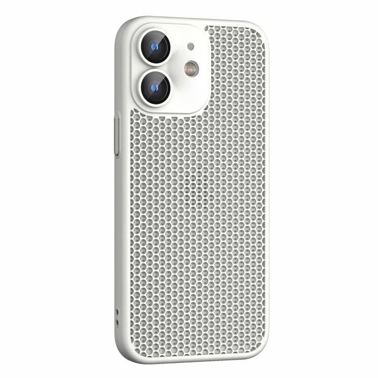 For iPhone 12 Cooling Skin Feel PC Phone Case with Lens Film