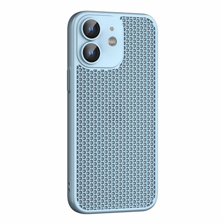 For iPhone 12 Cooling Skin Feel PC Phone Case with Lens Film