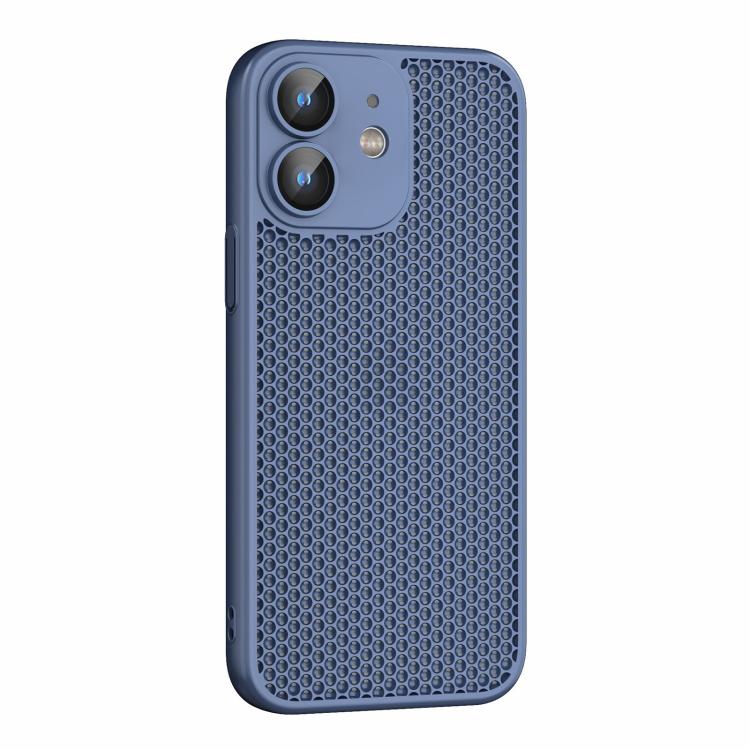 For iPhone 12 Cooling Skin Feel PC Phone Case with Lens Film
