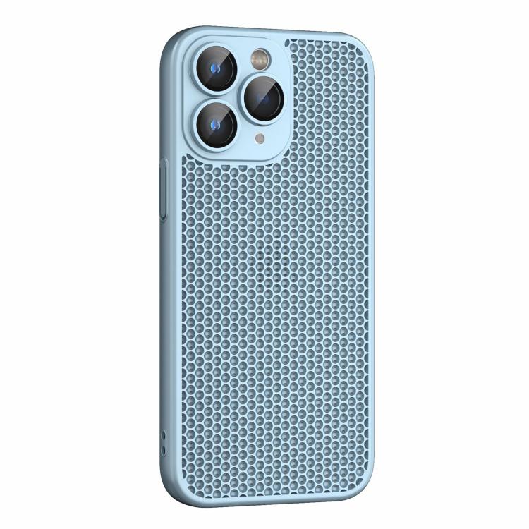 For iPhone 11 Pro Max Cooling Skin Feel PC Phone Case with Lens Film