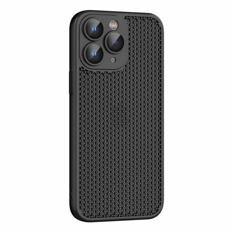For iPhone 11 Pro Cooling Skin Feel PC Phone Case with Lens Film