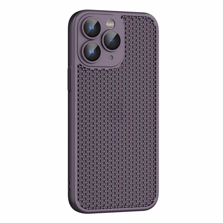 For iPhone 11 Pro Cooling Skin Feel PC Phone Case with Lens Film