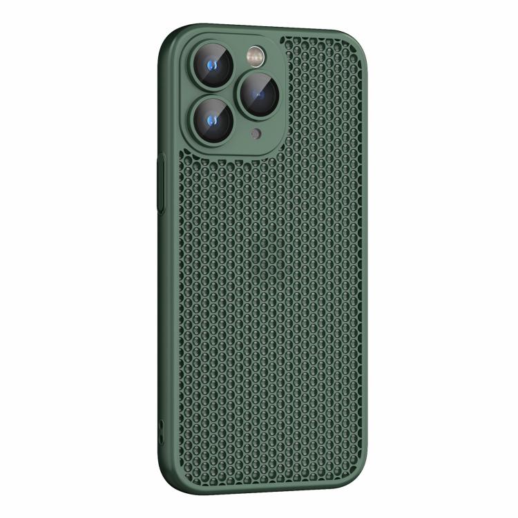 For iPhone 11 Pro Cooling Skin Feel PC Phone Case with Lens Film