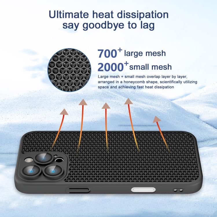 For iPhone 11 Cooling Skin Feel PC Phone Case with Lens Film