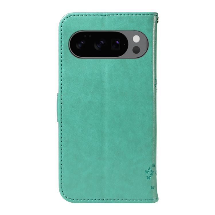 For Google Pixel 10 5G / 10 Pro 5G Global Tree & Cat Embossed Pattern Flip Leather Phone Case