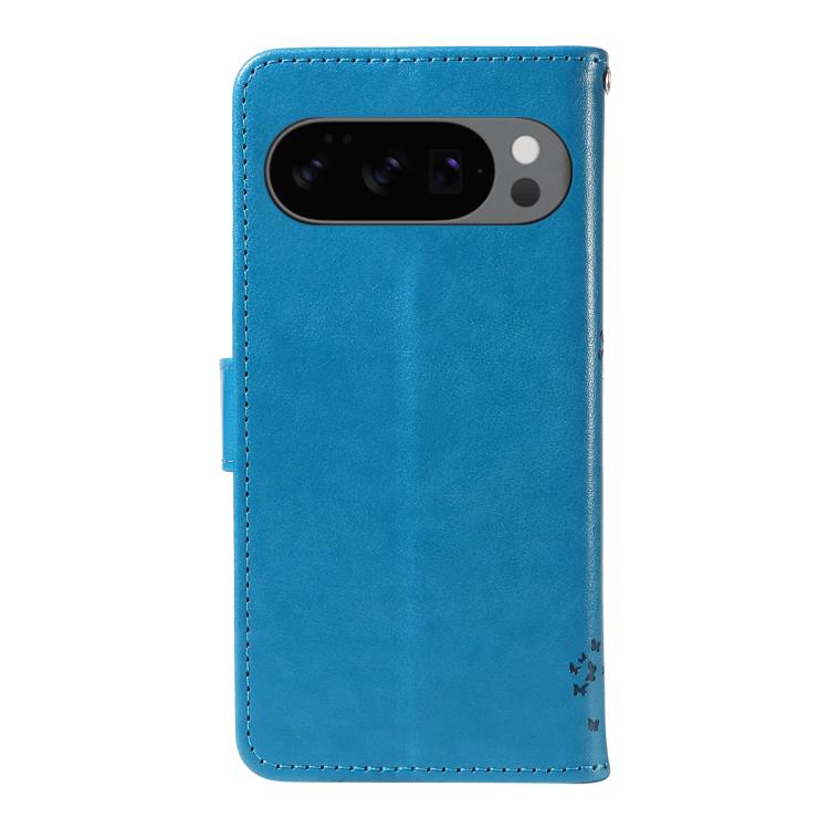 For Google Pixel 10 5G / 10 Pro 5G Global Tree & Cat Embossed Pattern Flip Leather Phone Case