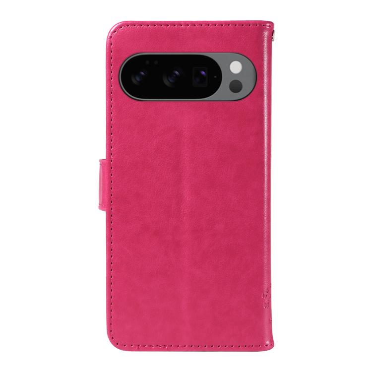 For Google Pixel 10 5G / 10 Pro 5G Global Tree & Cat Embossed Pattern Flip Leather Phone Case