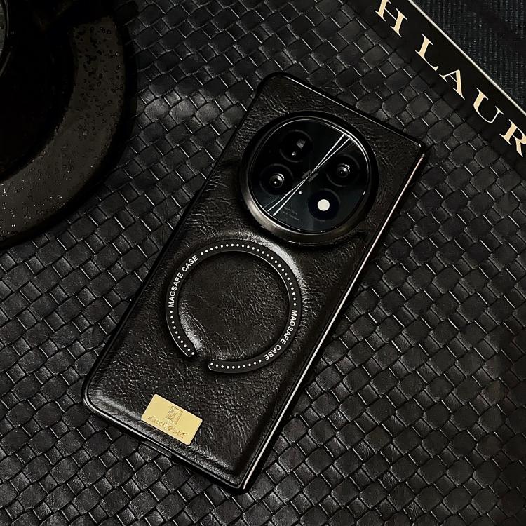 For OPPO Find N5 Crazy Horse Pattern MagSafe Magnetic Phone Case