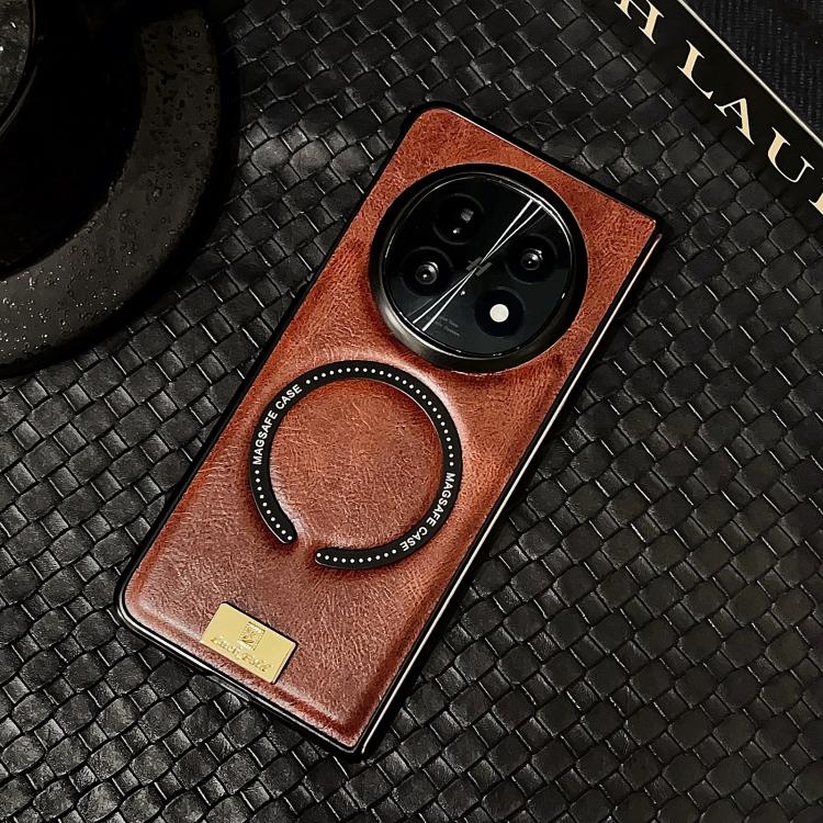 For OPPO Find N5 Crazy Horse Pattern MagSafe Magnetic Phone Case