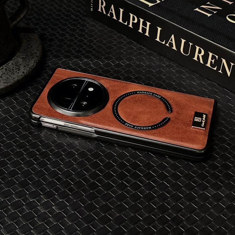 For OPPO Find N5 Crazy Horse Pattern MagSafe Magnetic Phone Case