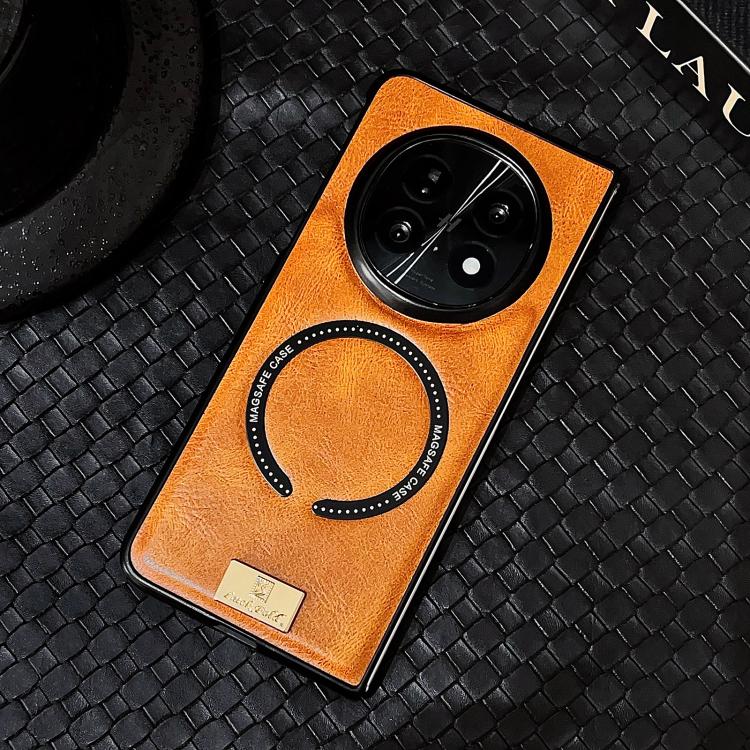 For OPPO Find N5 Crazy Horse Pattern MagSafe Magnetic Phone Case