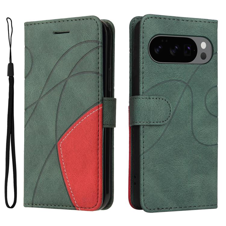 For Google Pixel 10 5G / 10 Pro 5G Global Dual-color Splicing Flip Leather Phone Case