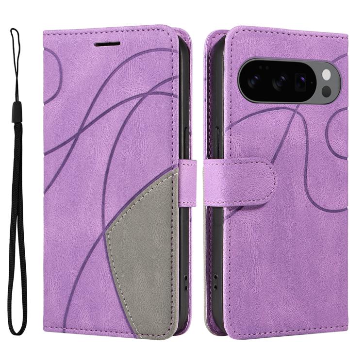 For Google Pixel 10 5G / 10 Pro 5G Global Dual-color Splicing Flip Leather Phone Case