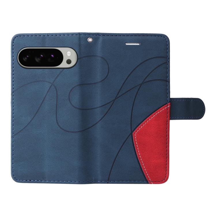 For Google Pixel 10 Pro XL 5G Global Dual-color Splicing Flip Leather Phone Case