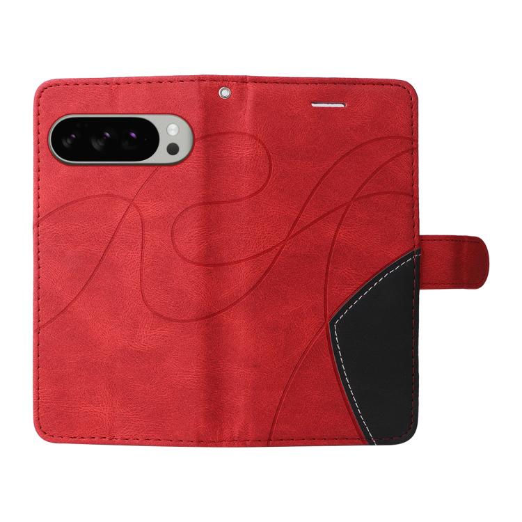 For Google Pixel 10 Pro XL 5G Global Dual-color Splicing Flip Leather Phone Case