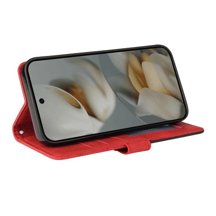 For Google Pixel 10 Pro XL 5G Global Dual-color Splicing Flip Leather Phone Case