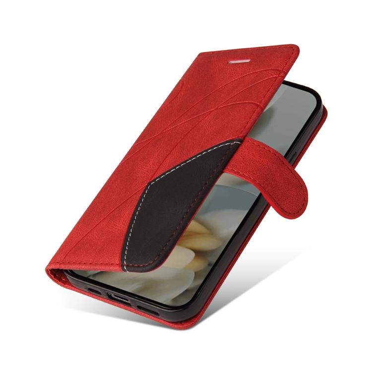 For Google Pixel 10 Pro XL 5G Global Dual-color Splicing Flip Leather Phone Case