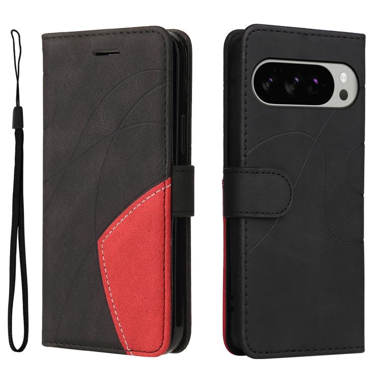 For Google Pixel 10 Pro XL 5G Global Dual-color Splicing Flip Leather Phone Case