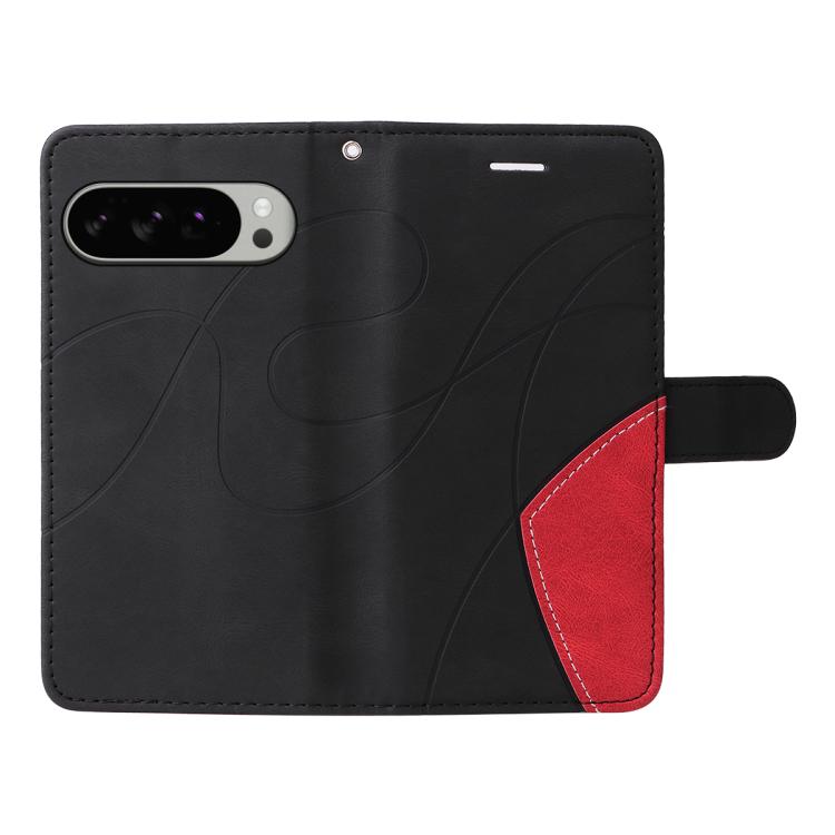 For Google Pixel 10 Pro XL 5G Global Dual-color Splicing Flip Leather Phone Case