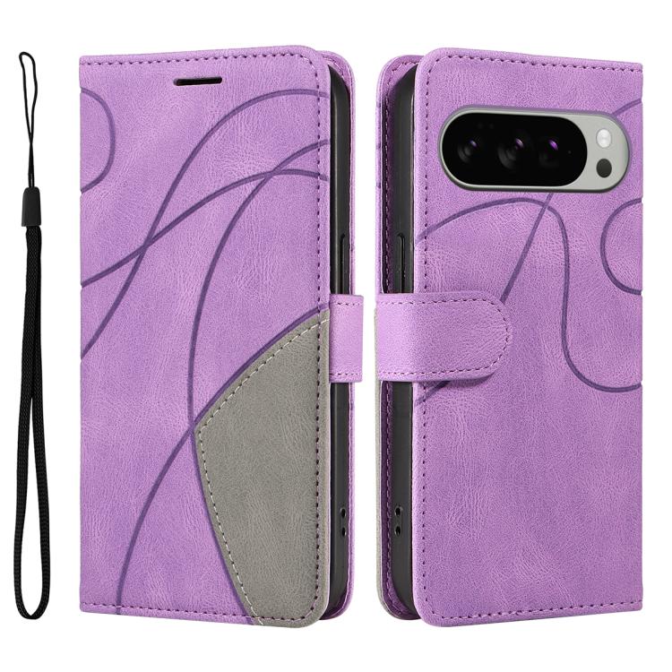 For Google Pixel 10 Pro XL 5G Global Dual-color Splicing Flip Leather Phone Case