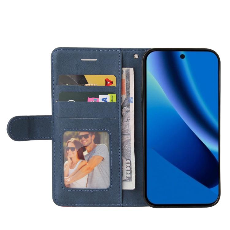 For Google Pixel 10a Dual-color Splicing Flip Leather Phone Case