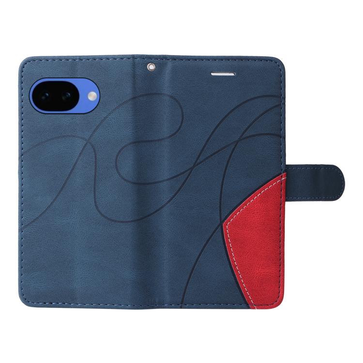 For Google Pixel 10a Dual-color Splicing Flip Leather Phone Case
