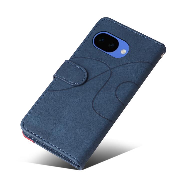 For Google Pixel 10a Dual-color Splicing Flip Leather Phone Case