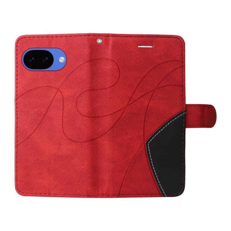 For Google Pixel 10a Dual-color Splicing Flip Leather Phone Case