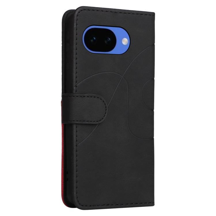For Google Pixel 10a Dual-color Splicing Flip Leather Phone Case