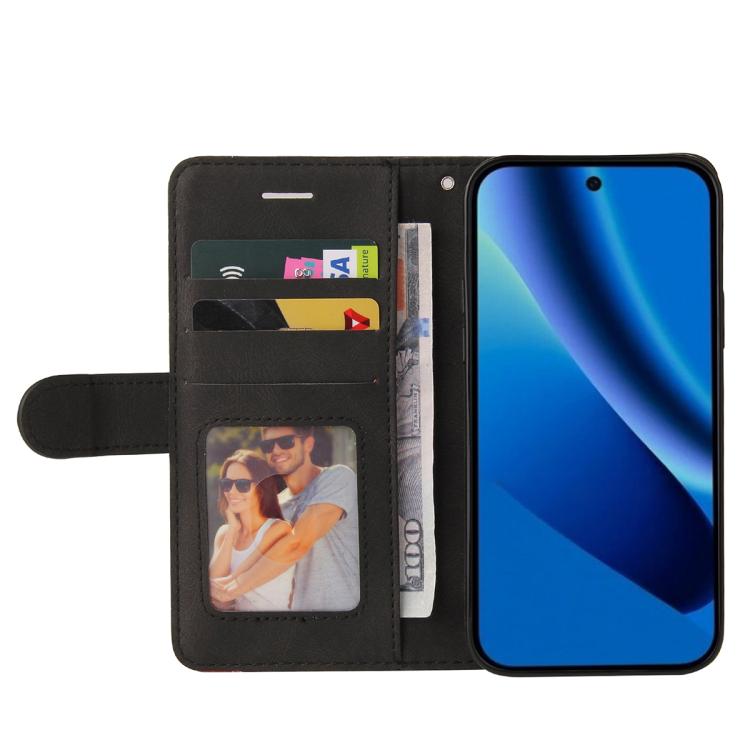 For Google Pixel 10a Dual-color Splicing Flip Leather Phone Case
